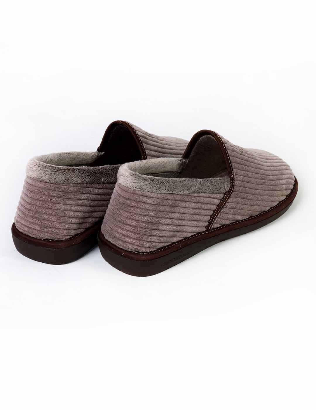Zapatilla de casa hombre Nordikas scotland taupe
