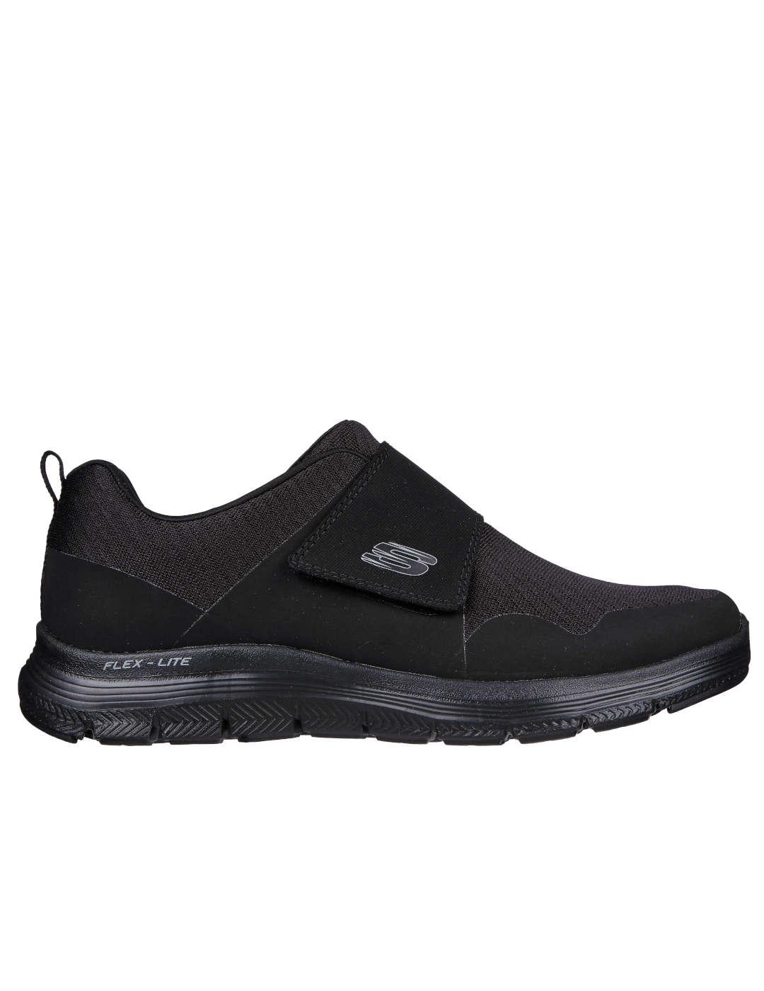 Deportivo hombre Skechers Flex Velcro negro